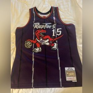 Brand New Mitchell and Ness Vince Carter 1998-99 Purple Toronto Raptors Jersey
